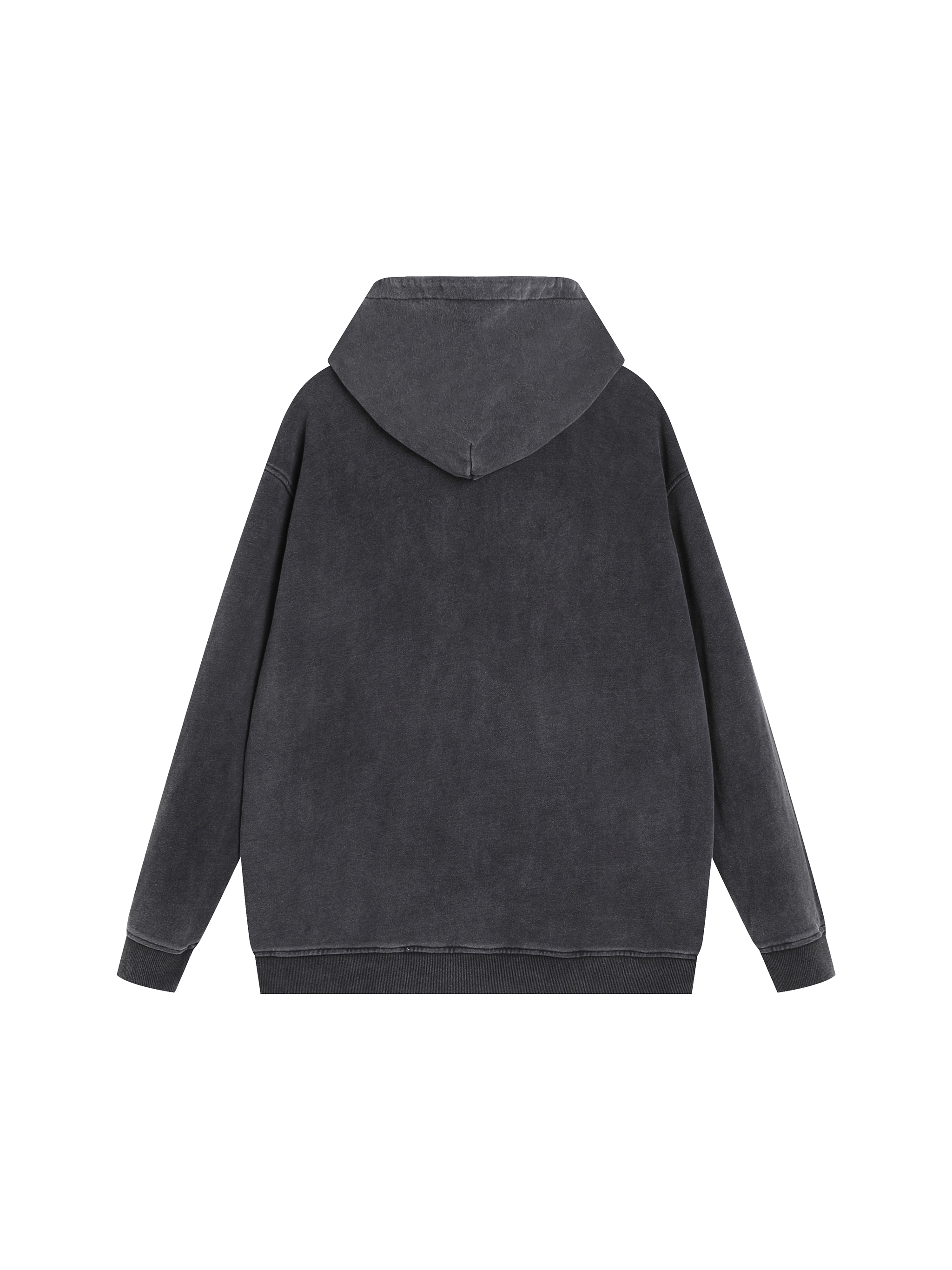★COOR★ Garment Dying Essential Sweatshirt Washed Charcoal FAIABLE 2 Pack Acid Wash Oversized Vintage Unisex